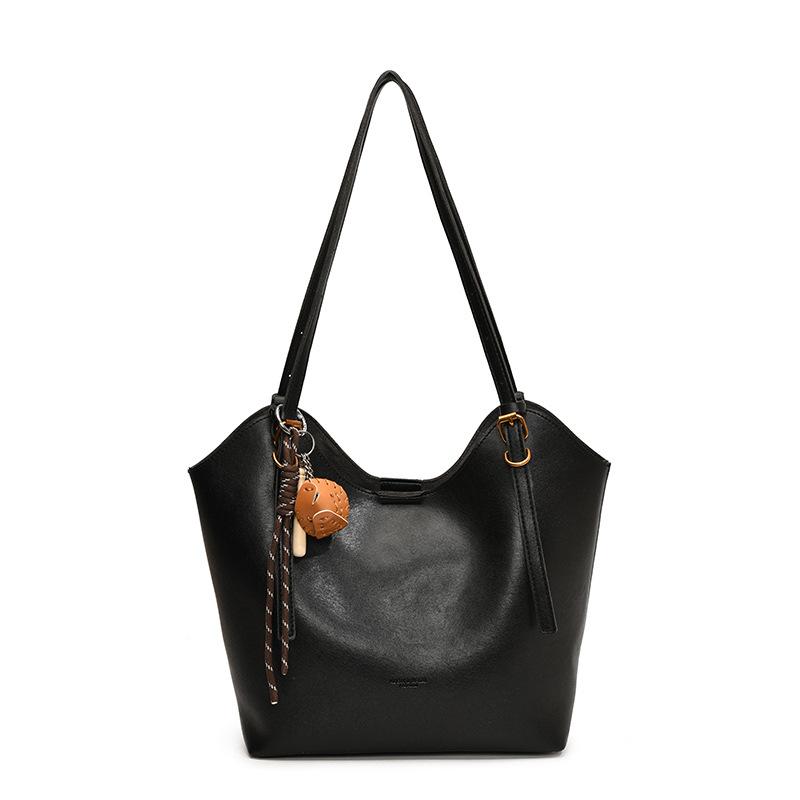 

Сумка-тоут в стиле ретро Dongchu, модная и универсальная, вместительная, женская сумка через плечо, сумка среднего размера, женская сумка-мессенджер Without pendant чёрный