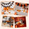 Large Bite-Resistant Pumpkin Ghost Face Halloween Cat Toy with Squeaker.