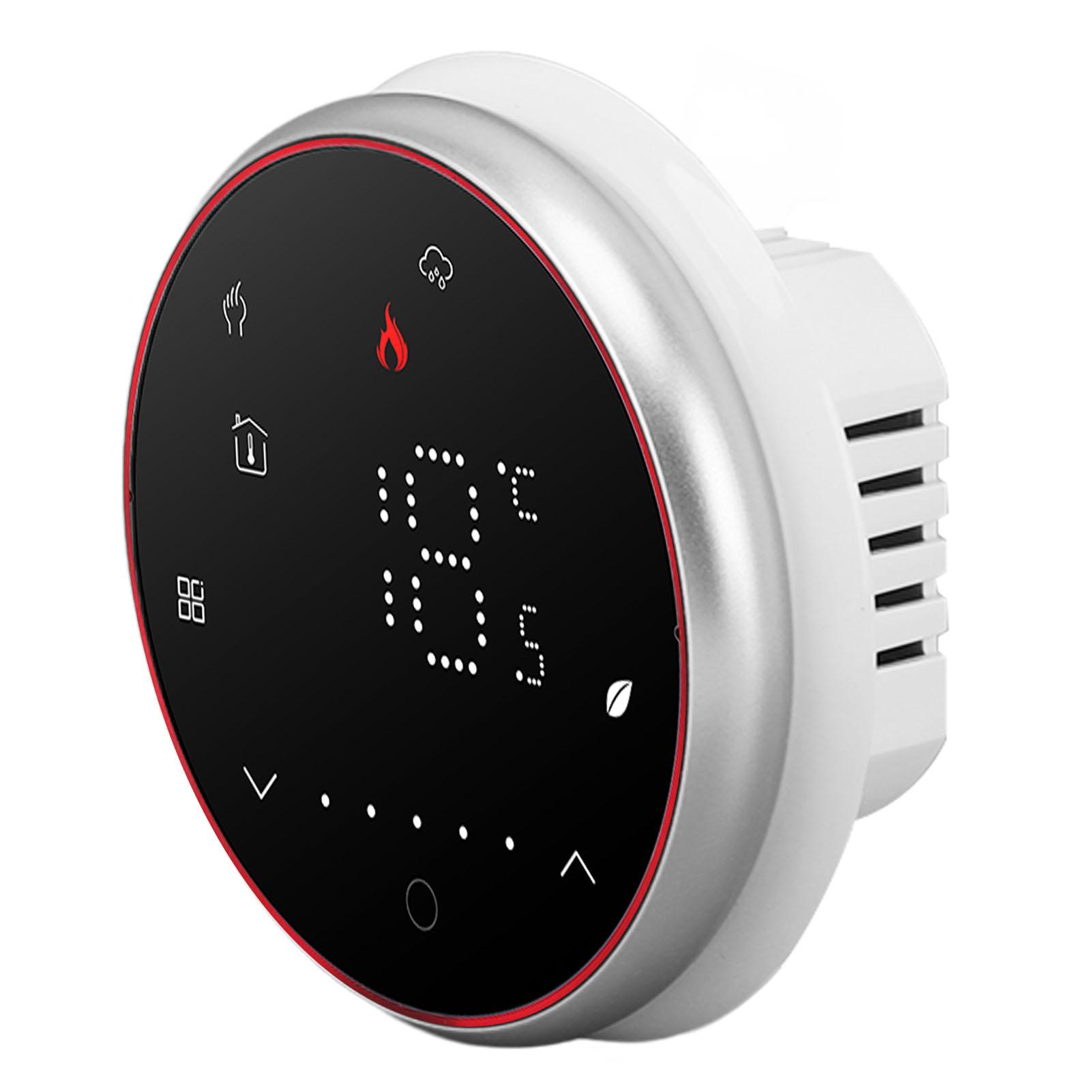 

Wireless Smart Thermostat Programmable Smart Home Thermostat for Boiler Heating AC95‑240V Round Base
