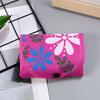 Folding Grocery Bag Reusable Large Capacity Shopping Bag Machine Washable Multi-purpose Flower Print Handbag Tote with Snap Button