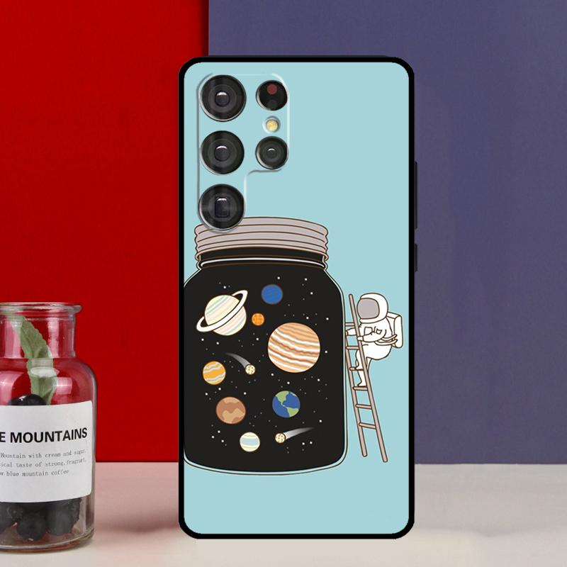 Space Planets Solar System Funda Case For Samsung Galaxy S25 Ultra S9 S10 S20 S21 S22 Plus S23 Ultra S24 FE Phone Cover