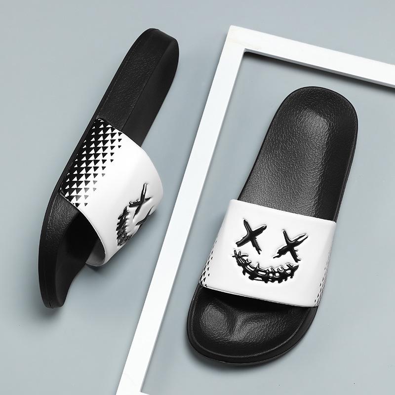 2026 Trendy Couple Style Beach Slippers with One Strap - European and American Large Size