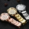 Relojes de Diamantes de Cristal para Mujer Marca de Lujo Reloj de Pulsera Dorado Acero Inoxidable Reloj de Mujer Reloj Ocio Reloj Mujer TVK