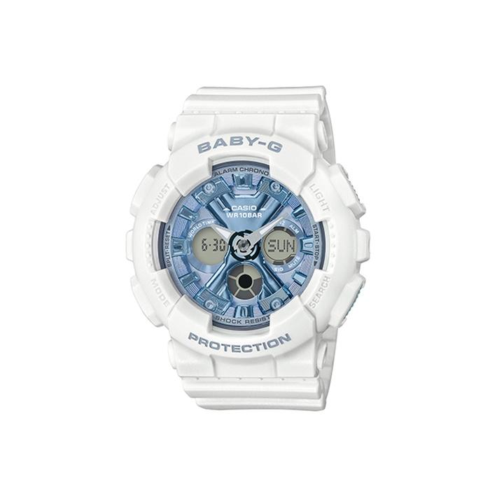 CASIO Women s BABY-G Blue Watch BA-130-7A2PRL BA-130-7A2PRL White Blue