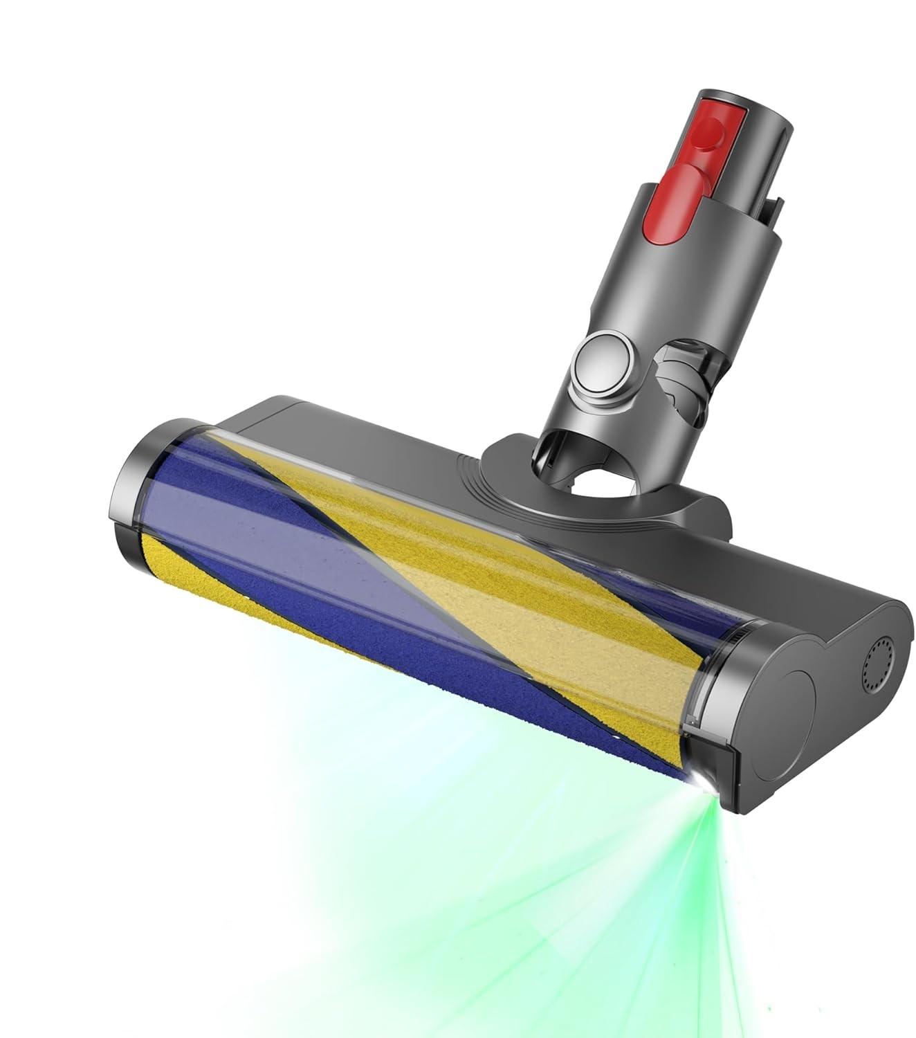 

Насадки для пылесоса с зеленым светом Dust Detect для беспроводных пылесосов Dyson V7 V8 V10 V11 V15, мягкая роликовая насадка для твердого пола