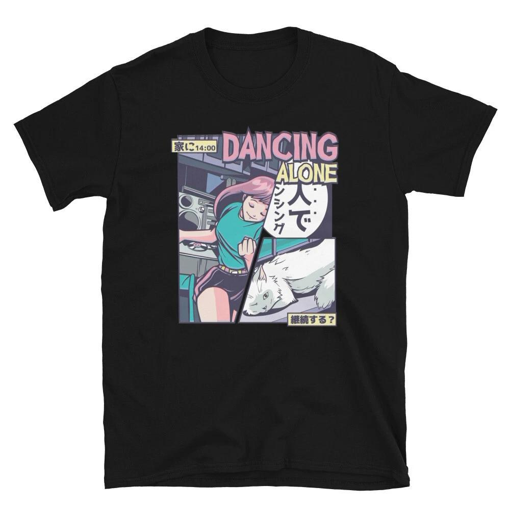Anime Style Dancing Alone Storytime T-Shirt XL