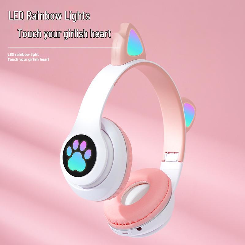 STN-28 Wireless Bluetooth 5.0 Cat Ear Headband Gaming Headset