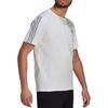 Adidas T Shirts Men's White Crew Neck Moderate Straight Fit GK9431