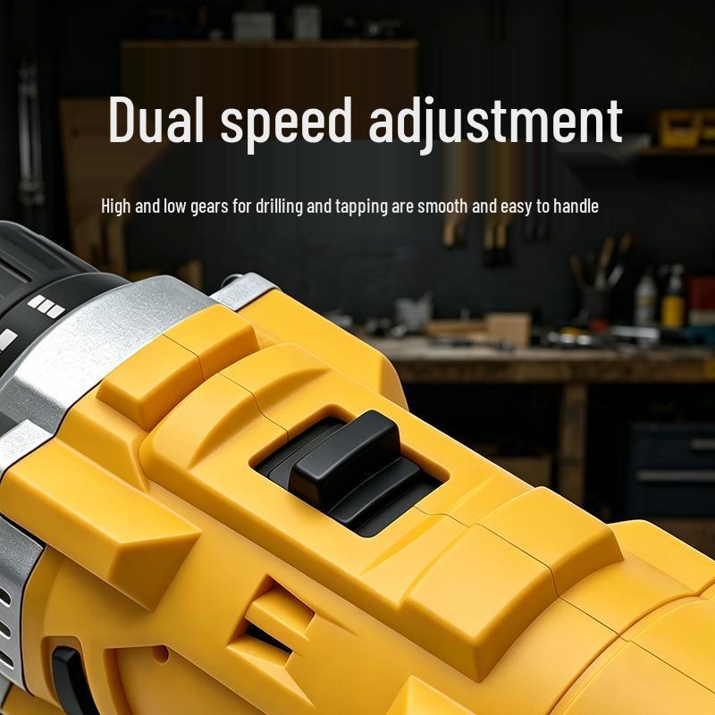 Double Speed Lithium Battery Hand Drill and Electric Screwdriver Set