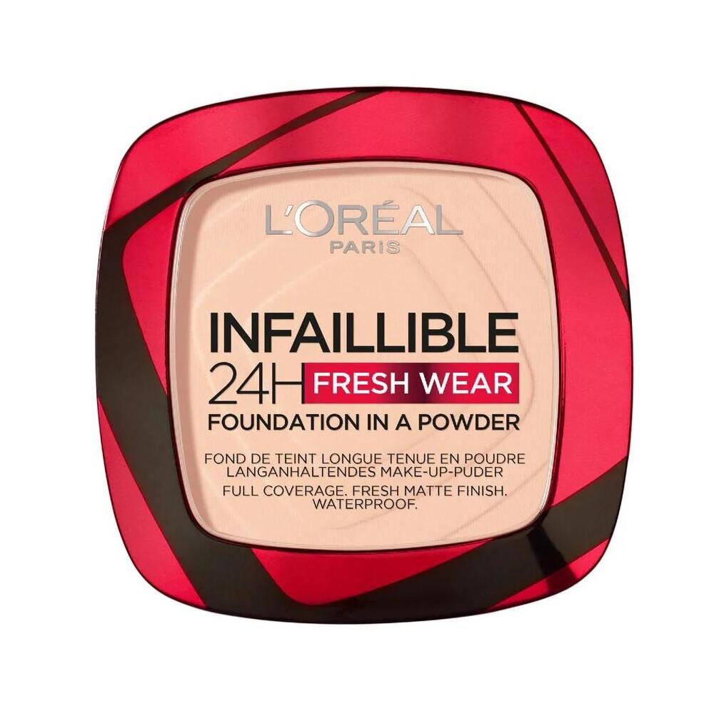 L'Oréal Paris Infallible 24H Fresh Wear Powder Foundation - 180 Rose Sand - 