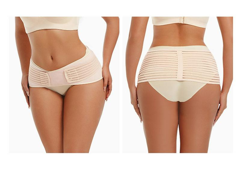 Postpartum Abdominal Binder Set: Pelvic Girdle Support for Natural Birth & C-Section Recovery - Tummy Tuck & Body Shaping Waistband