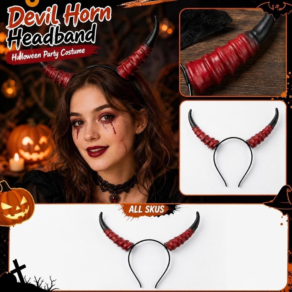 Halloween Bull Headband Headpiece for Costume Party