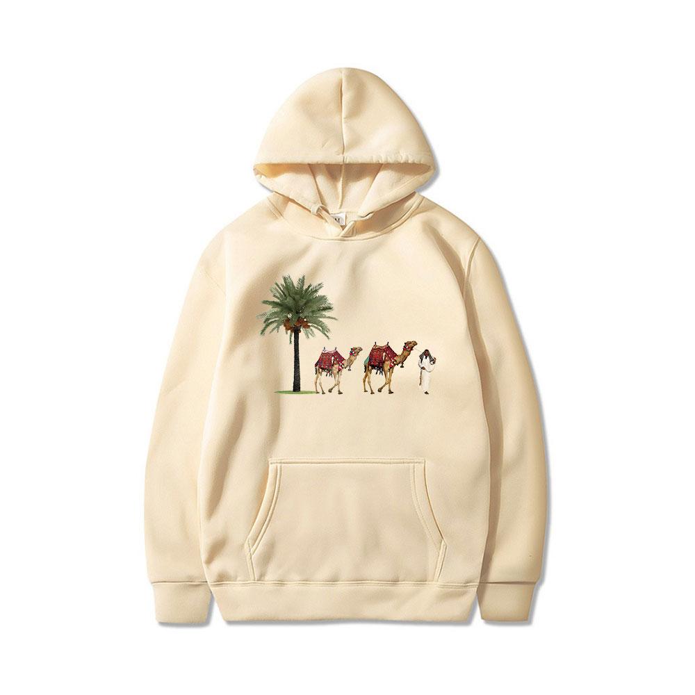 Pánská mikina Ležérní Vogue potisk velbloudů Vysoce kvalitní s kapucí Teplá zimní pulovr Mikina s kapucí Pánská Dámská Unisex Dlouhý rukáv Pulovr