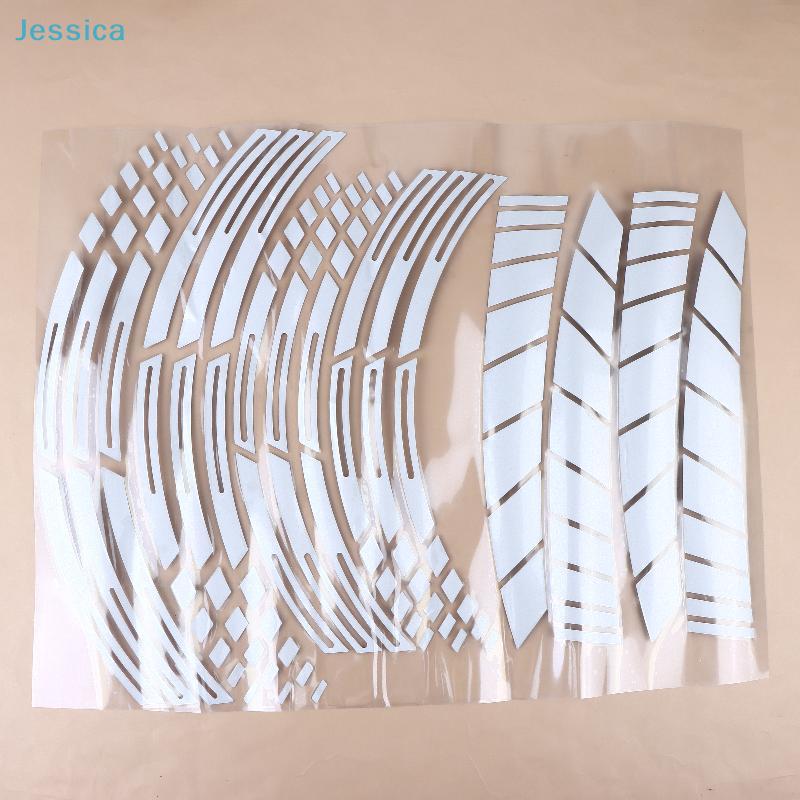 Hot 21/18 Inch's For Reflective Motorcycle Wheel Stickers Hub Decal Rim Stripe (PVC Motorcycle Wheel Stickers)