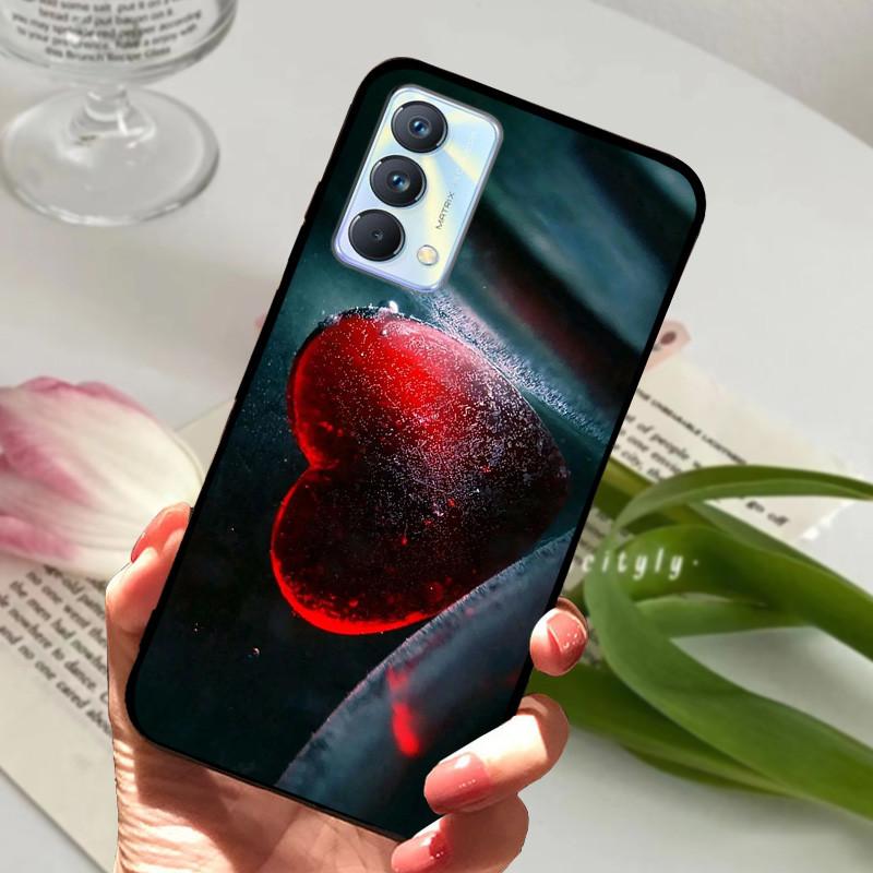 For cover Realme GT Master Case Edition Animal Cartoon Soft Silicone Funda for Realme GT Master Explorer Phone Cover Black Coque