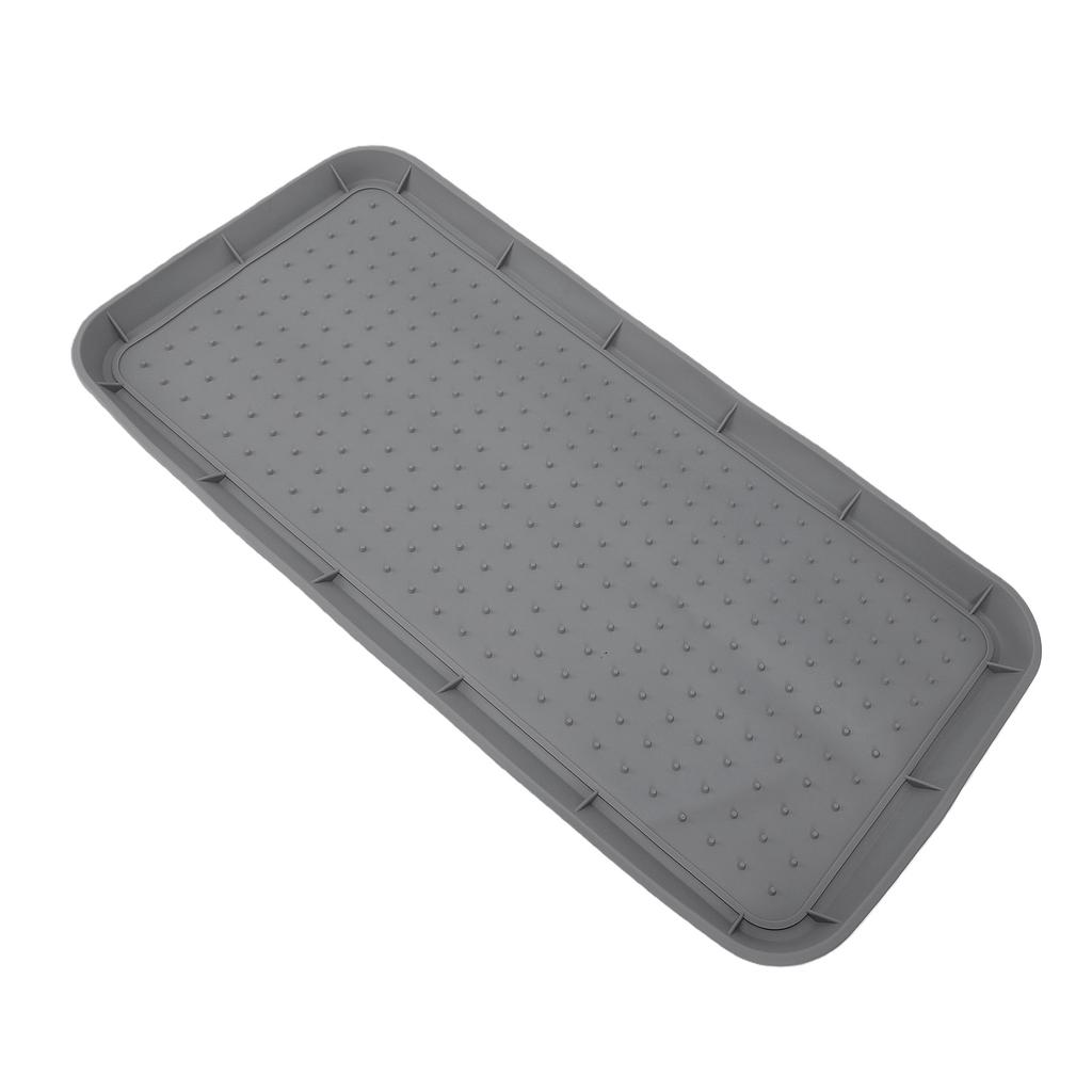 Silicone Shoe Tray with Lip Non Slip Heavy Duty Boot Mat   for Front Door Entryway Indoor Outdoor Use