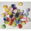 Pompons Rainbow Assortment 2.5 Cm 35 Pieces