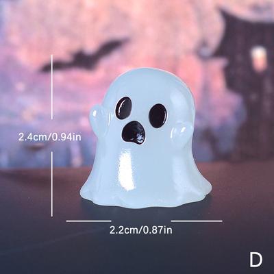 1 Stück Mini Halloween Leuchtende Mikrolandschaft Miniaturfigur Harz Handwerk Mini Fee Garten Glow In Dark Ornamente