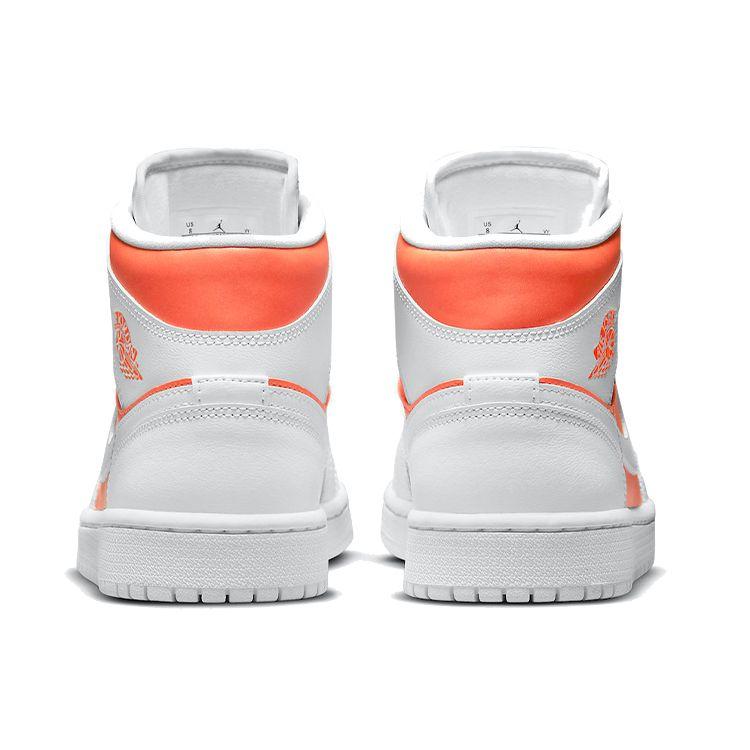 Air Jordan 1 Mid SE Bright Citrus Women Sneakers Orange White CZ0774-800