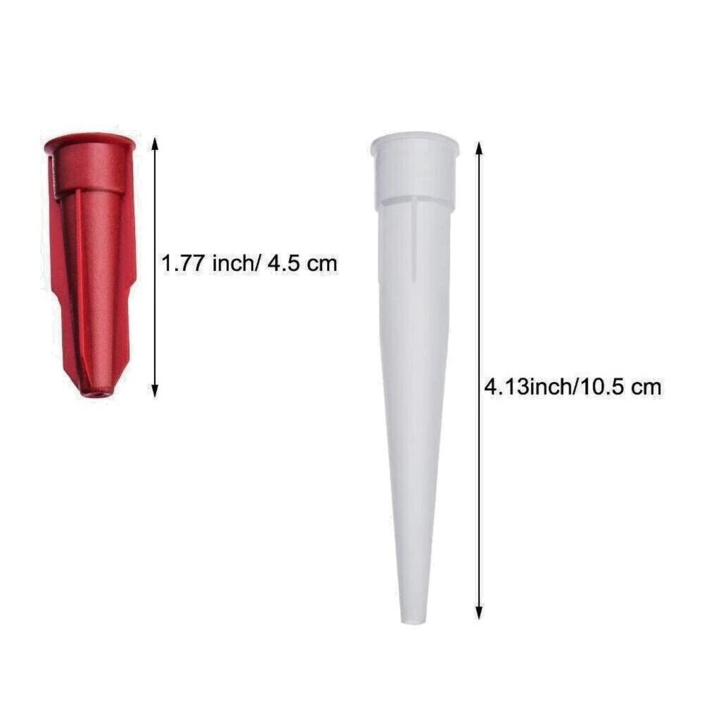 Mastic Cartridge Caulking Nozzles Plastic Re-Sealable