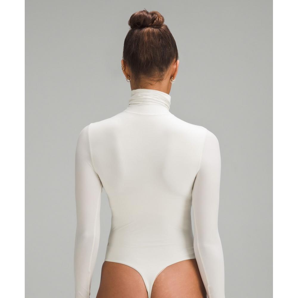 Lululemon Wundermost Ultra Soft Nulu Turtleneck Bodysuit Bone