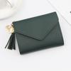 Trendy Women's Short Tassel Clutch with Card Holder & Coin Purse