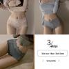 ANDSEEYOU Damen-Slip aus transparenter Spitze, nahtlos, mittelhoch geschnitten