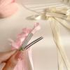 Korean Handmade Long Ballet Ribbon Women Bowknot Hair Clips for Girls Braided Tassel Barrettes Accessories Fashion Kids Hairpins