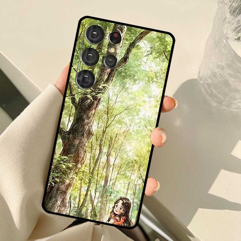 Etui Na Telefon 'Pamiętnik Leśnej Dziewczyny' Do Samsung Galaxy S20 FE S21 FE S22 Ultra Note20 Note10 S8 S9 S10 Plus Pokrowiec