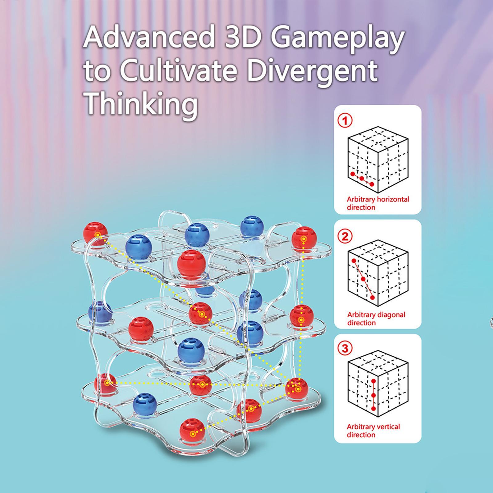 

Strategy Board Games For Adults Educational Tabletop Toys 3D Chess Game For Over 4 Years Old Boy Girl Adult Youth Friend Student CN