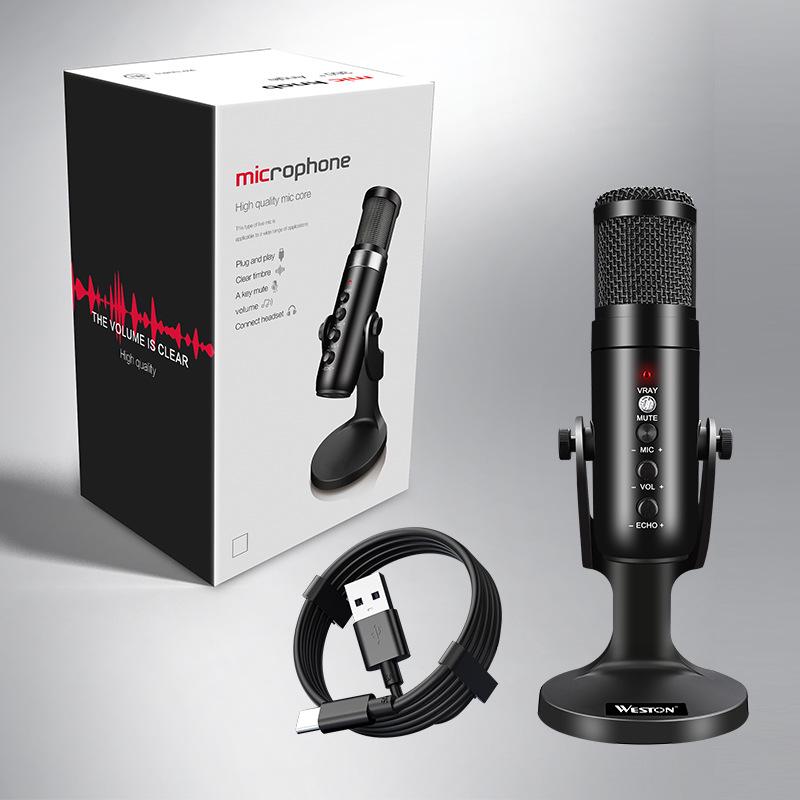 RGB Condenser Microphone for Gaming, Streaming, Karaoke, and Conferences