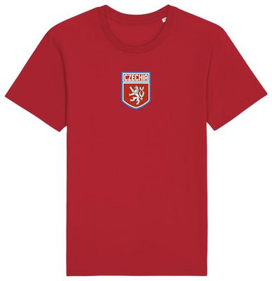 Tschechische Republik Flaggen-Anstecker T-Shirt 2024, Erwachsene Kinder Baby, Fußball EM Versand