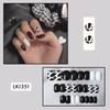 24Pcs Purple Bunny Design Full Coverage Press On Nails Artificial Removable Fake Nail Art Acrylic False Nails Finished