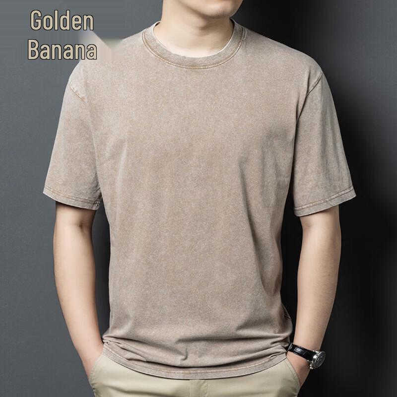 Men s Pure Cotton Wrinkle-Free Short Sleeve T-Shirt L