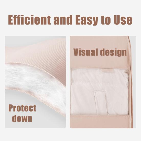 3Pcs Hanging Bag Set Maximize Wardrobe Space Compression Zipper Dust-Proof Travel Bags Garment Protection Organizer