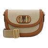 New MCM Mode Travia Fabric With Cow Leather Crossbody Bags Mini Women's Brown Cognac MWRCALD04CO001