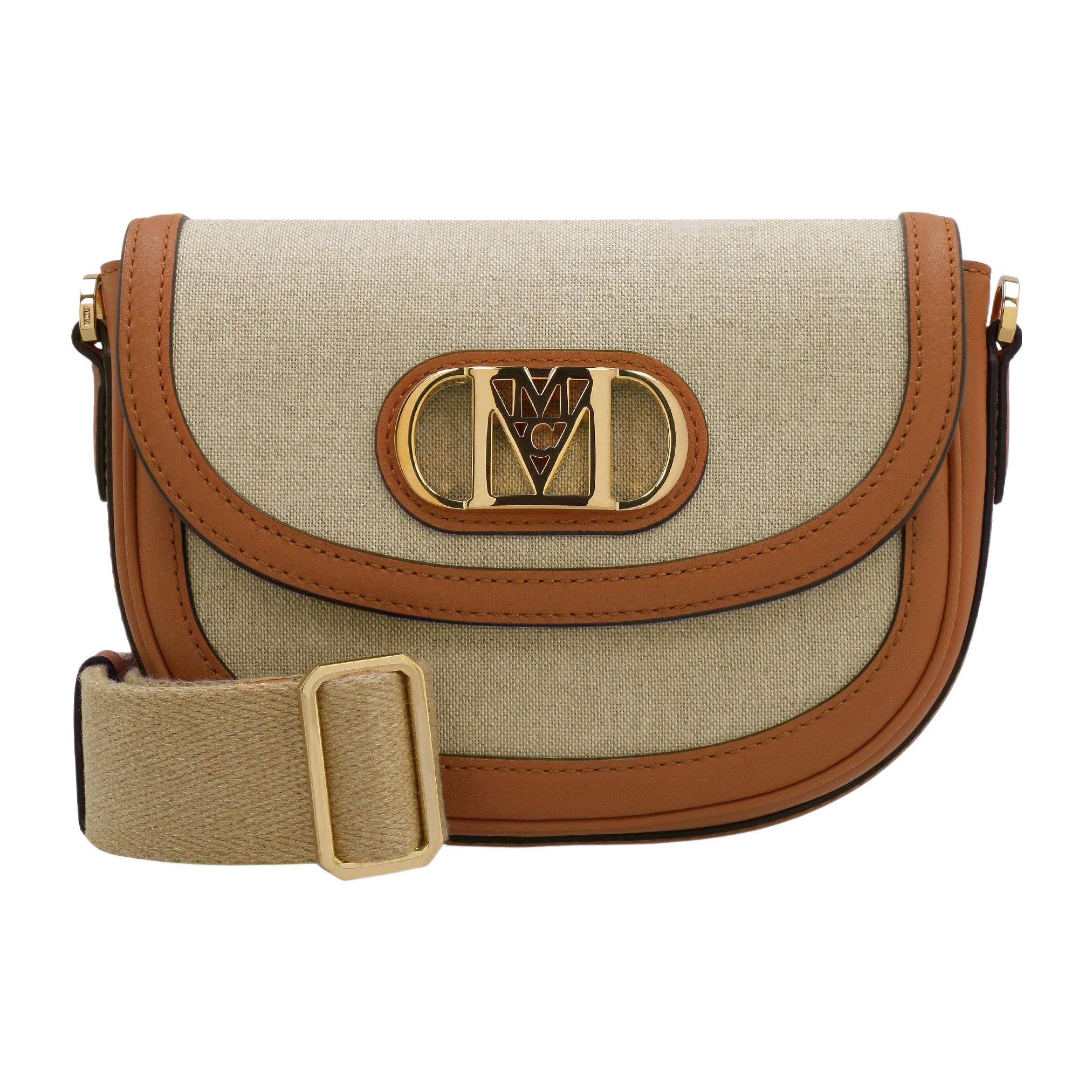 

Новые сумки кроссбоди MCM Mode Travia из ткани с коровьей кожей Мини женские Коричневый Коньячный MWRCALD04CO001 18.5*5.6*13.5CM