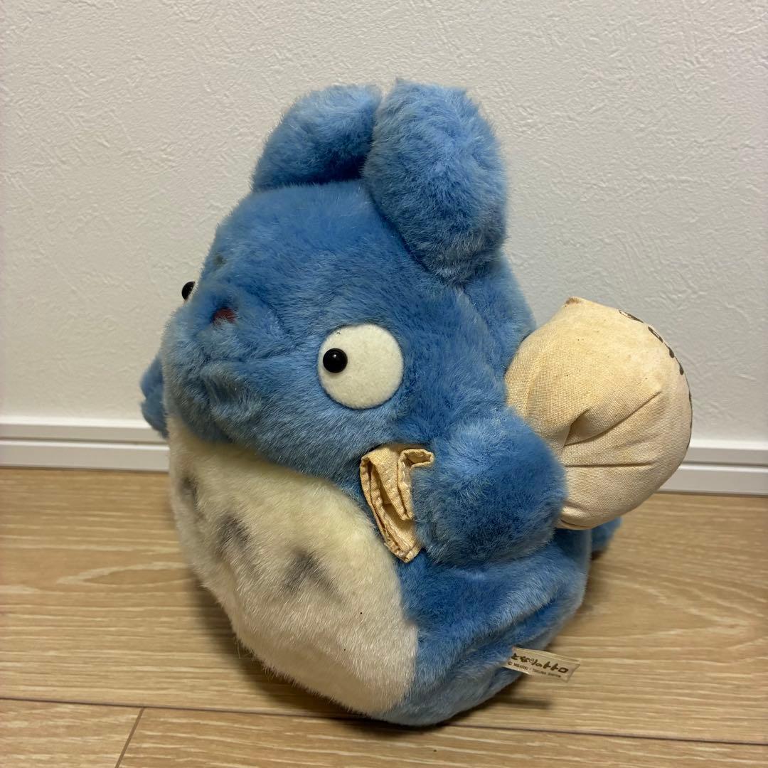 [Heisei Retro] Ghibli Early My Neighbor Totoro Blue Totoro Plush Toy Medium Totoro