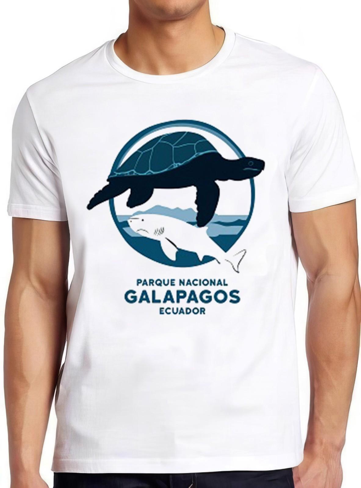 Galapagos Island T Shirt National Park Turtle Shark Cool Gift Tee 2301 S