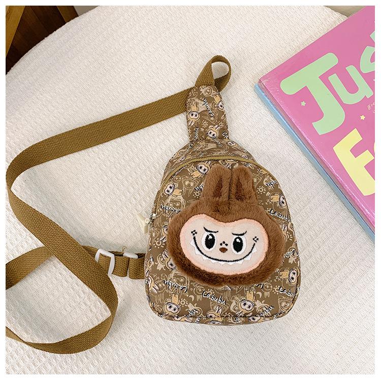 

Школьный рюкзак 2024 лето новый детский мультяшный поясной кошелек универсальная и легкая сумка для хранения хаки