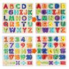 Wooden Puzzles for Toddlers Thickened Montessori Alphabets Number Puzzle Board Educational Matching Game for Children