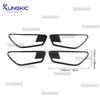 Real Soft Carbon Fiber Sticker For Hyundai Tucson NX4 2022 2023 2024 2025 2026 2027 Car Interior Door Dandle Frame Interior Trim.