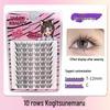 10-Row Autumn Leaf & Sunflower Faux Eyelashes - Flat, Glue-Free