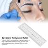20pcs Eyebrow Template Ruler Measuring Foldable Eyebrow Stencil Microblading Ruler for Home Travel
