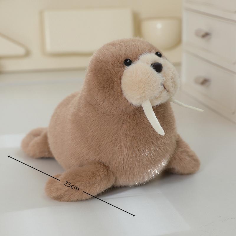 Oceaan Dier Pluche Speelgoed Haai Walrus Orka Zeeleeuw Dolfijn Sleutelhanger Cartoon Zachte Pop Cadeau Voor Kinderen
