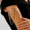 Punk Metal Tassel Adjustable Open Arm Chain Fashion Beach Vacation Accessory For Women Jewelry