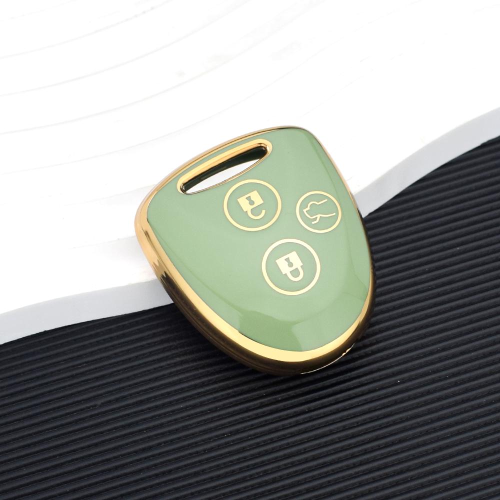 

Чехол-накладка из ТПУ для ключа автомобиля для TOYOTA Grand New Avanza Daihatsu Xenia PERODUA Alza Myvi Axia 3-кнопочный пульт зелёный