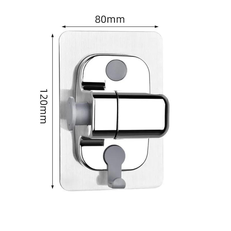 

1 шт. ABS Держатель для душевой лейки 360° Регулируемый Настенный Стойка для душевой насадки Самоклеящийся Ручной Кронштейн Аксессуары для ванной комнаты серебряный