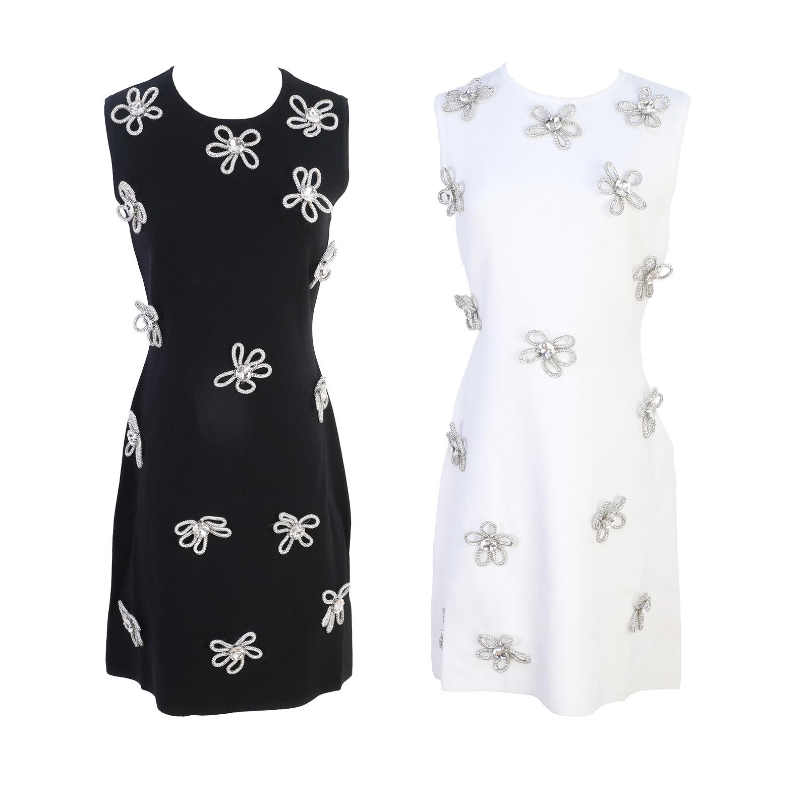 

European & American Sleeveless Bow A-line Evening Dress M