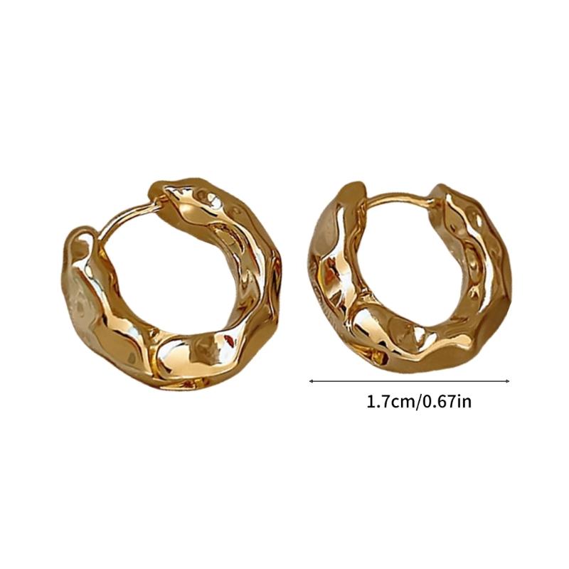 Elegant Hoop Earrings Accessory Sturdy Gold/Silver Hoop Earrings Adornment Designed For Comfort And Style